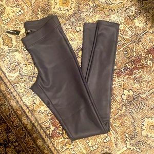 NWT Express Grey Leather Leggings